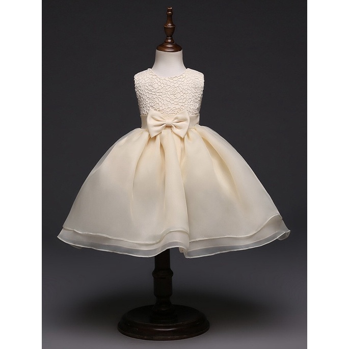 ldy Baju Dress Gaun Pesta Ulang Tahun Anak Bayi Perempuan Bahan Organza ldy