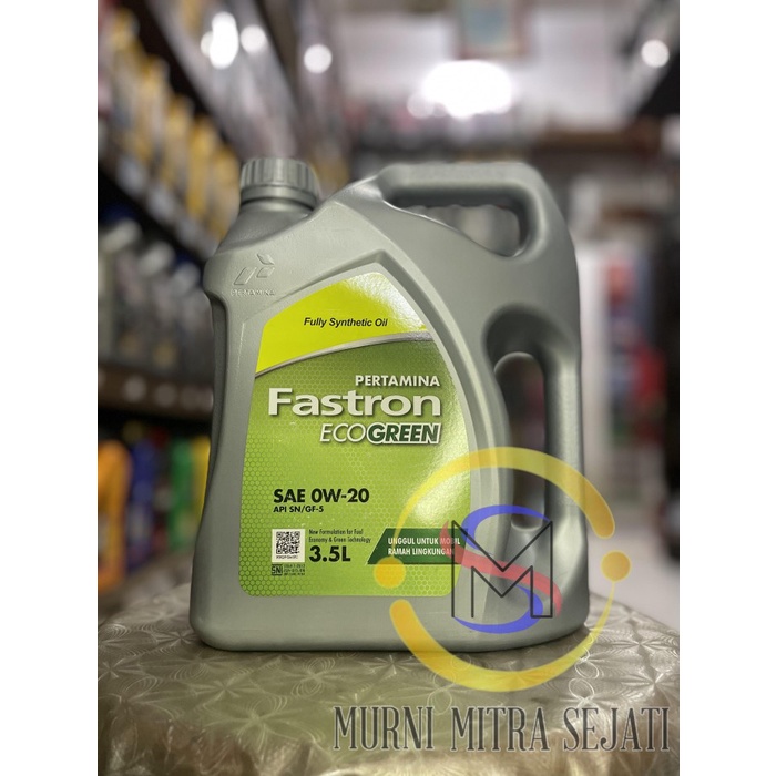 PERTAMINA FASTRON ECO GREEN OLI MESIN LCGC 0W-20 0 W 0W20 GALON 3.5 L ORIGINAL