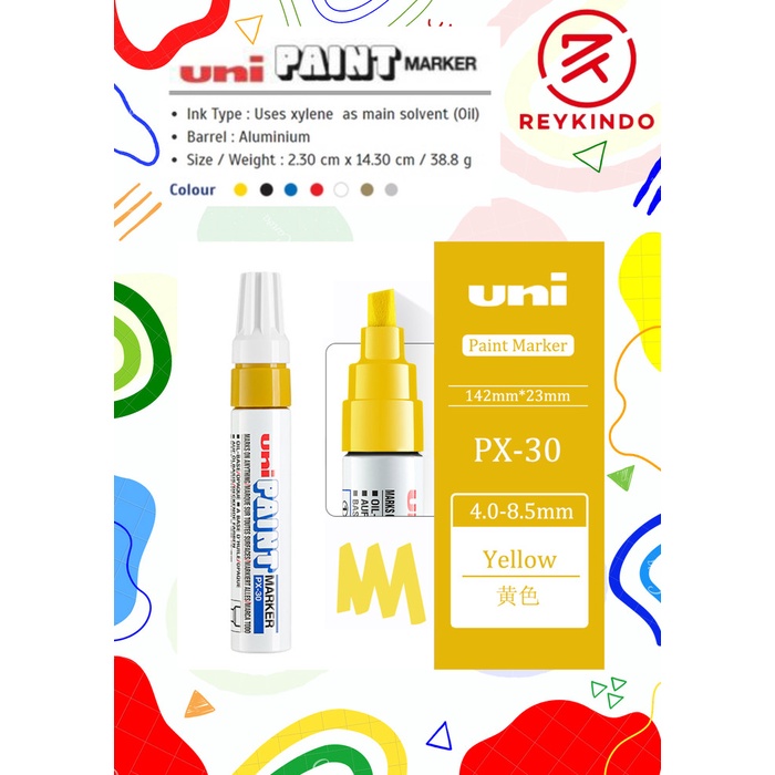 

pintar- Uni Mitsubishi Paint Marker PX-30 Spidol Cat Permanen Oil Based