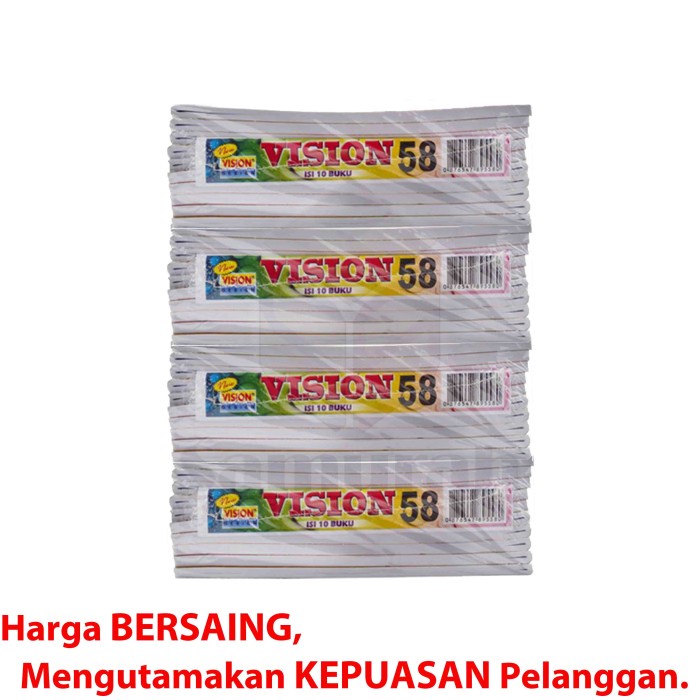 

pintar- Buku Vision 58 Lembar / Buku Tulis Sekolah Anak TK SD SMP 58 lbr Murah