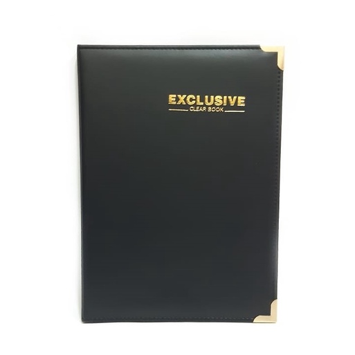 

pintar- MAP PLASTIK DOKUMEN CLEAR HOLDER IJAZAH FOLIO F4 20 KULIT HITAM FL-20