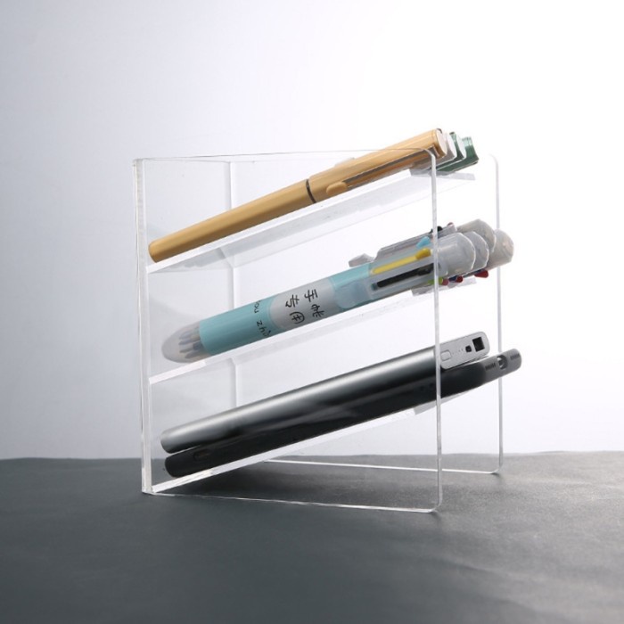 

pintar- Rack Pen Office Acrylic Holder - Rak Penyimpanan Alat Tulis Akrilik 22