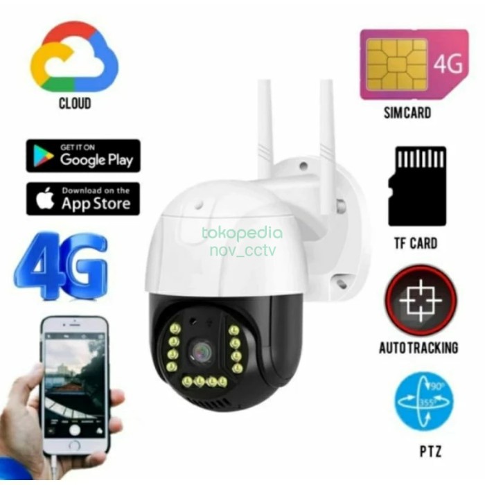 Camera outdoor 4G sim card cctv wireless waterproof PTZ CCTV