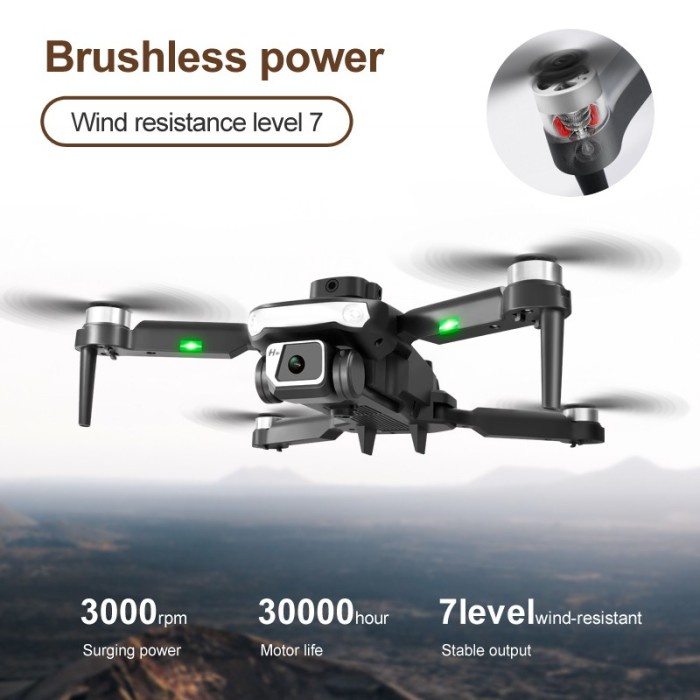 drone brushless gps LU20 PRO 8K anti tabrak optical flow EIS camera