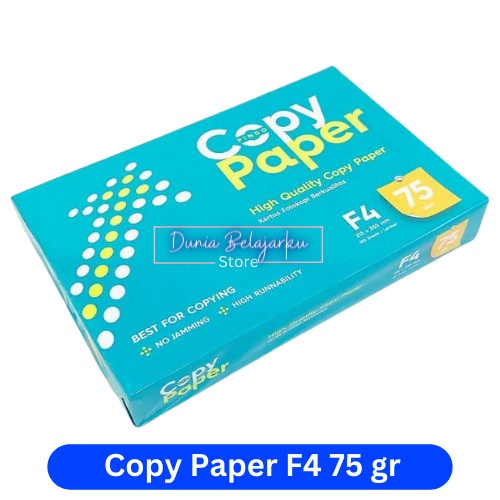 

pintar- Kertas HVS Folio F4 75 Gram Copy Paper / HVS F4 CPB / 1 RIM 500 Lembar