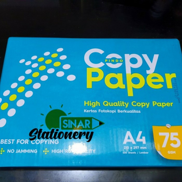 

pintar- Kertas hvs a4 75gr copy paper