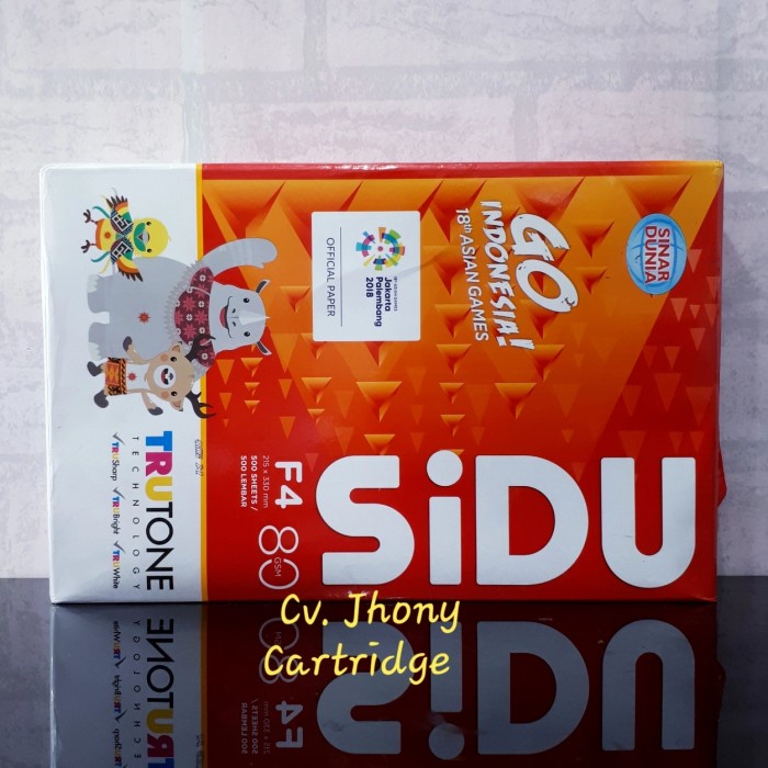 

pintar- Kertas Print Hvs Sinar Dunia Sidu F4 80 g gsm gram gr