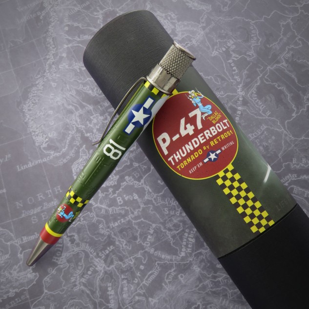 

RETRO 51 TORNADO ROLLERBALL BALLPOINT PEN P-47 THUNDERBOLT/ PULPEN