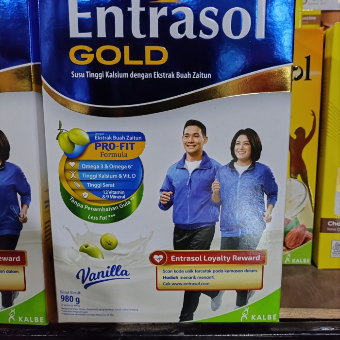 

BARANG TERLARIS Entrasol gold 980gr vanila