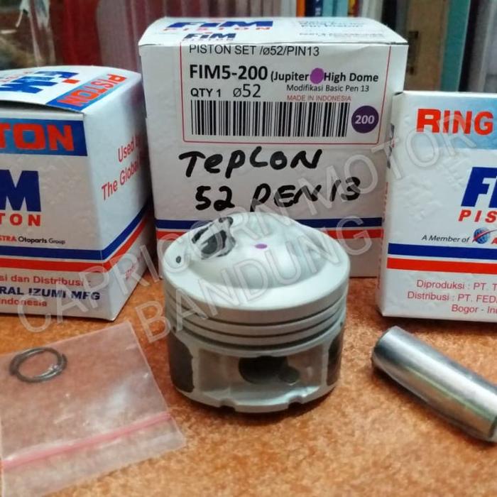Piston Kit Racing HIGH DOME FIM5 TEFLON JUPITER Z 52 PEN 13 FIM IZUMI