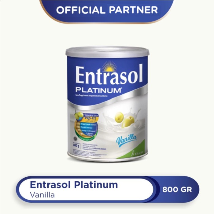 

BARANG TERLARIS Entrasol Platinum Susu Bubuk Vanila 800G