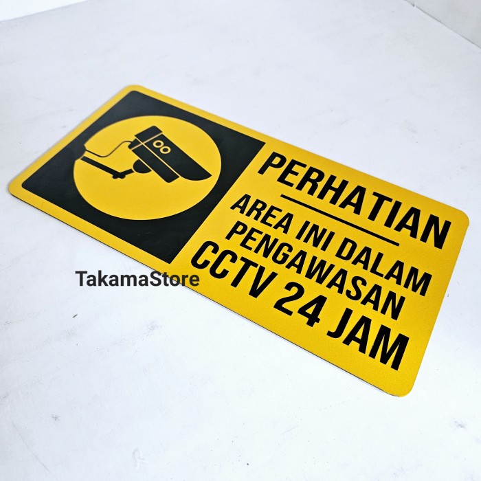 

pintar- Rambu Area ini dalam pengawasan CCTV 30cm x 15cm Akrilik