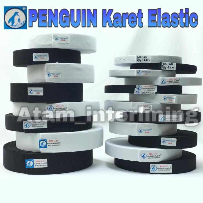 

Karet Elastis Elastik elastic Penguin pinguin karet pinggang celana