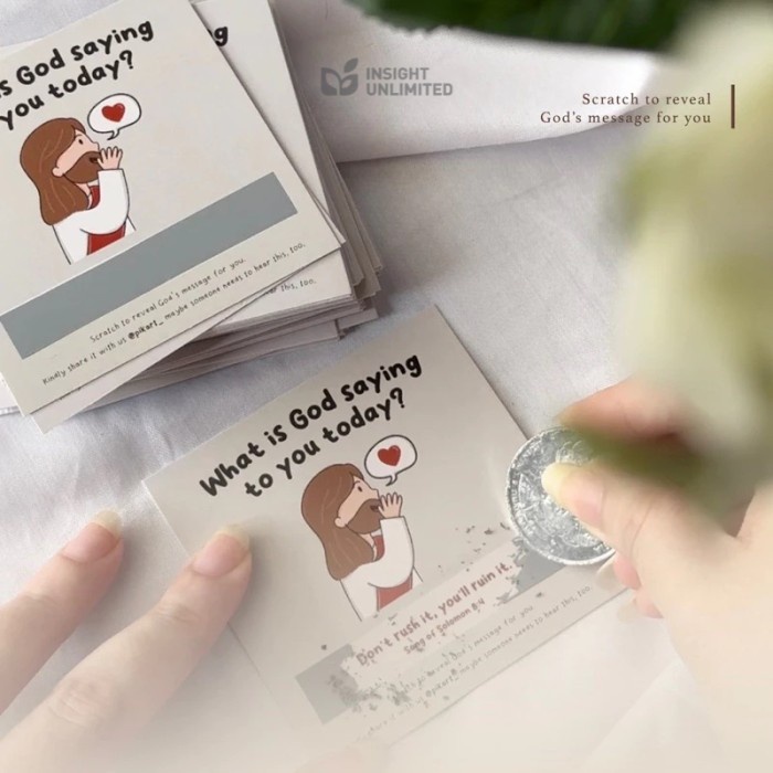 

God Saying Scratch Cards (Set Of 20)