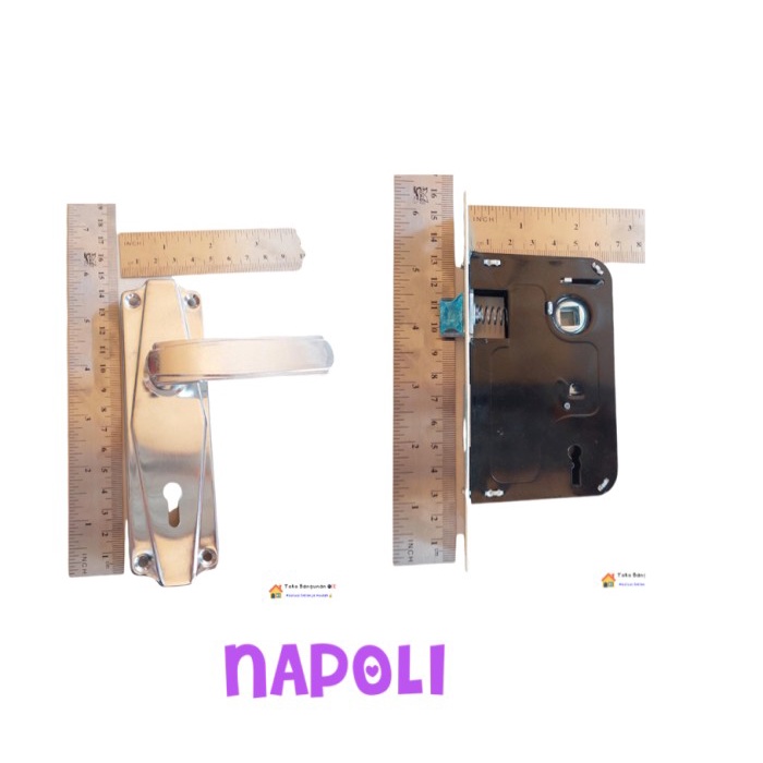 Kunci Pintu Kecil Set Komplit /Handle Gagang Pintu