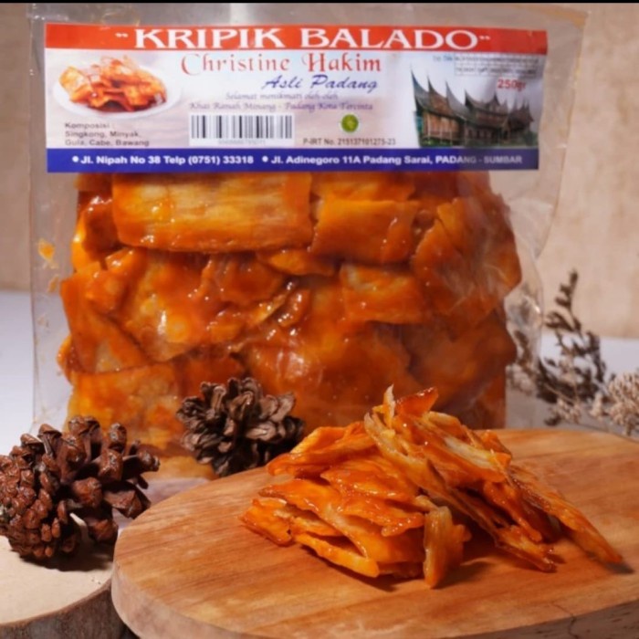 

Keripik Singkong Balado Christine Hakim - Keripik Sanjay Khas Padang