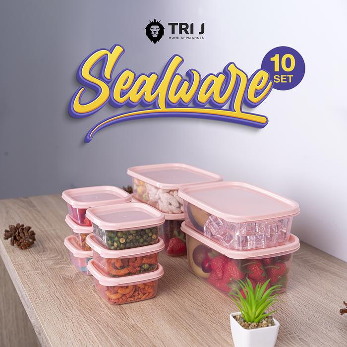 

CUCI GUDANG Sealware Kotak Makan Set Isi 10 Food Container Box Toples Makanan Ringan BPA FREE LE802