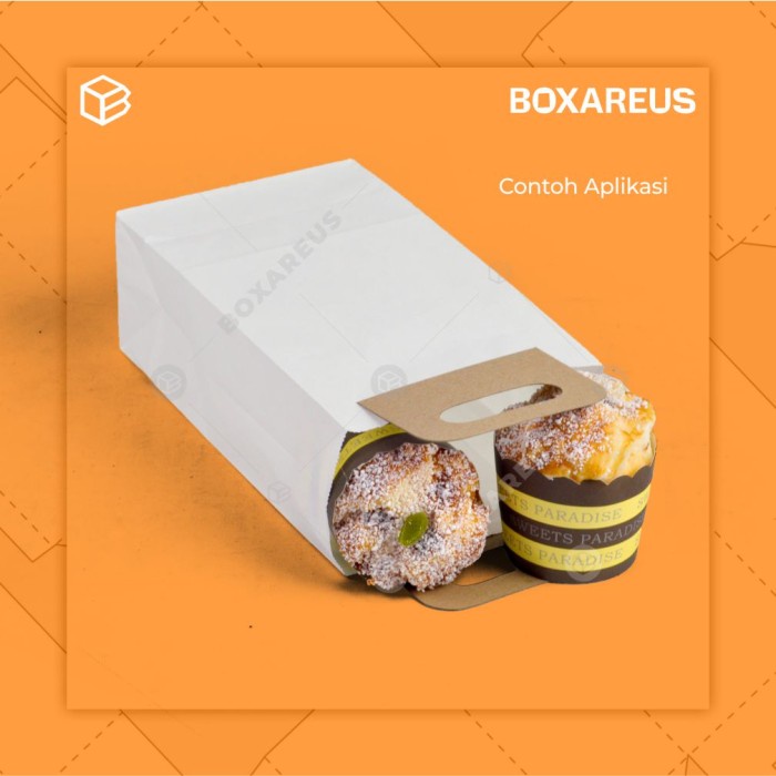 

party- Paper Bag Kantong Roti Lunch Paperbag Kraft Polos - PBSH2313