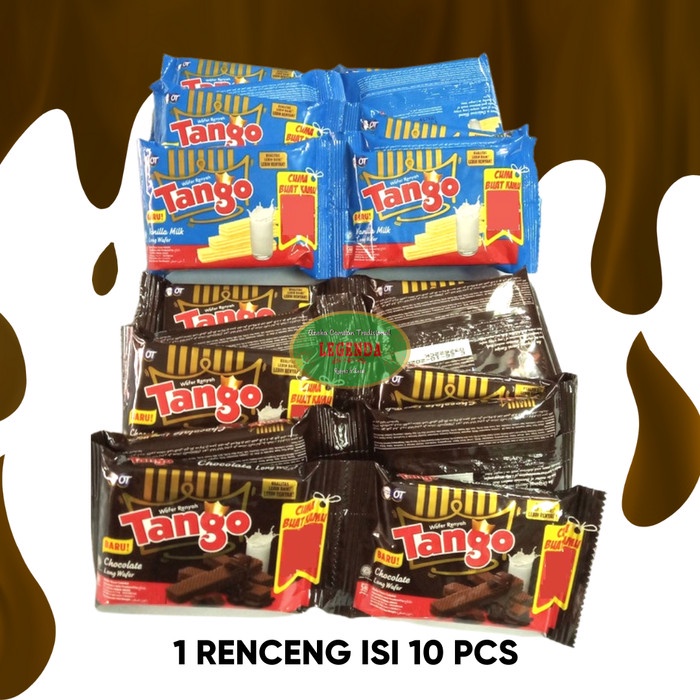

CUCI GUDANG Wafer TANGO Renceng 10 Pcs x 16 Gr Gram dari OT Royal Chocolate / Vanilla Vanila Varian