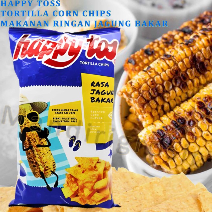

STOK TERBATAS Makanan Ringan Rasa Jagung Bakar * Happy Toss * Tortilla Corn Chips * 140gr EH358