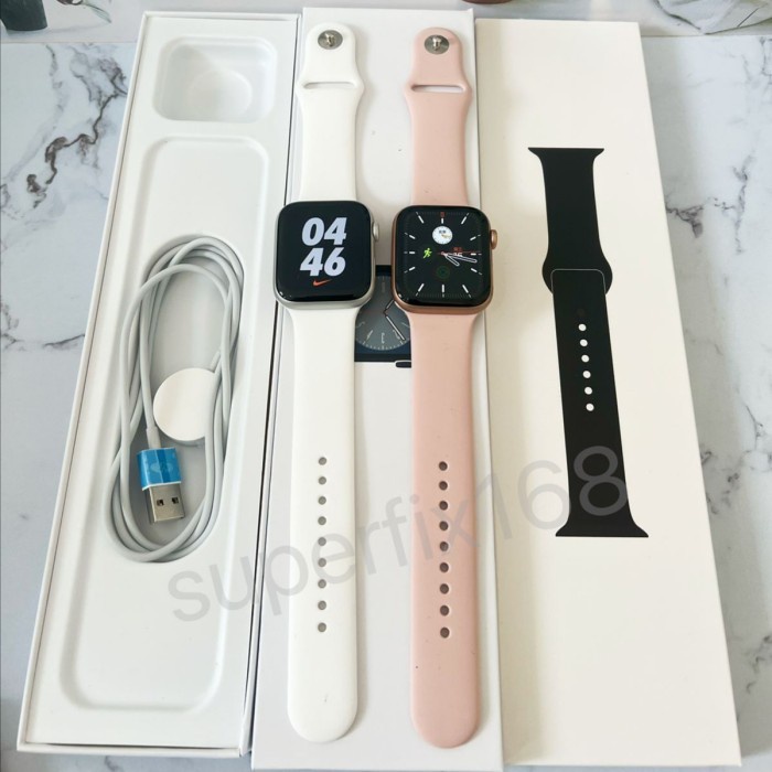 New Apple Watch/Iwatch Series 5 40Mm/44Mm S5 Second Ori Fullset Garansi Readyy