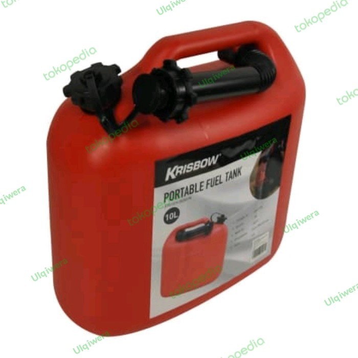 READY STOK Krisbow jerigen bensin plastik 10 liter
