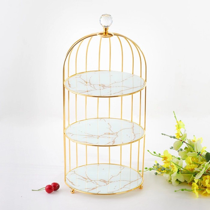 READY STOK cake stand bird cage tempat kue susun kandang burung