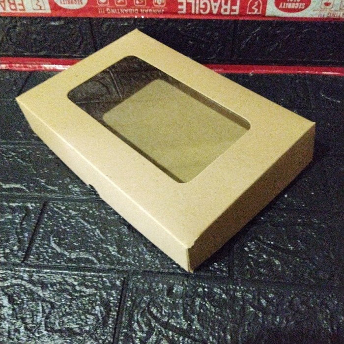 TERLARIS dus donat coklat kaca glossy isi 6 jual per 50pcs