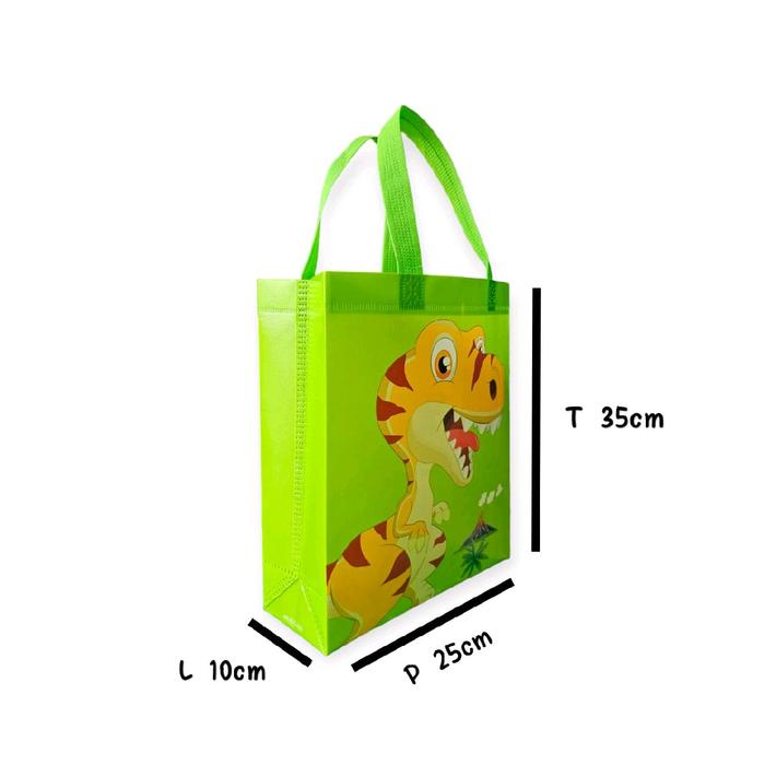 

party- (LUSINAN 12 PCS) GOODIE BAG LAMINASI 25X35X10 / TAS KADO/ TAS SPUNBOND