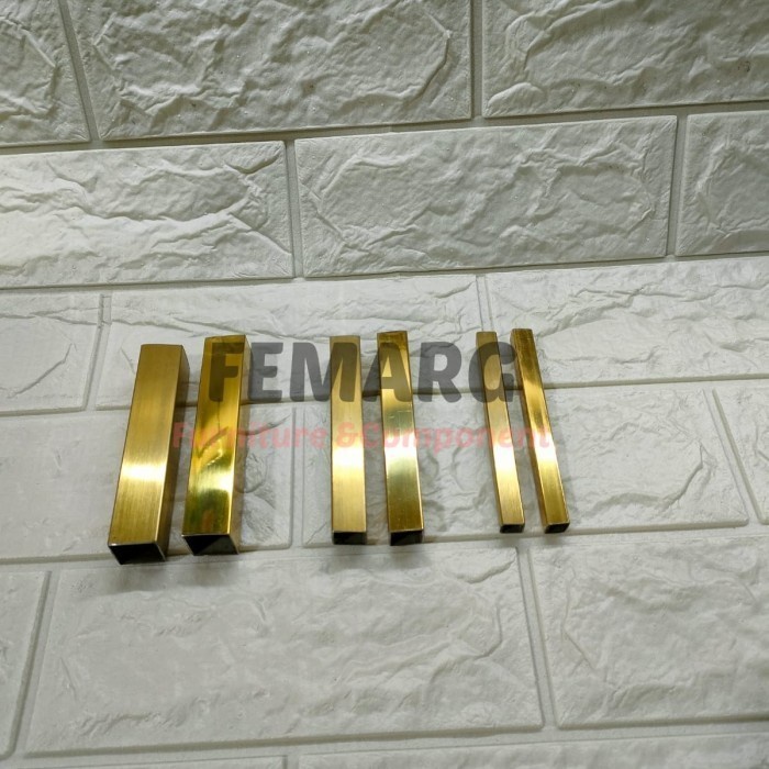 PROMO HOLLOW STAINLESS 10X10MM FEMARG SUS 201 MIRROR GOLD ROSE GOLD BLACK COD