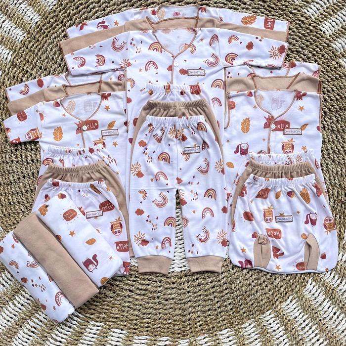 

party- 21 PCS PAKET LAHIRAN Baju Bayi Newborn Perempuan Laki laki Gift Lahiran Hampers Baby DNW