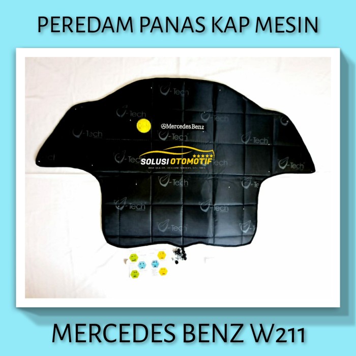 New Mercedes Benz W211 Peredam Panas Kap Mesin Aksesoris Mobil Vtech +Klip