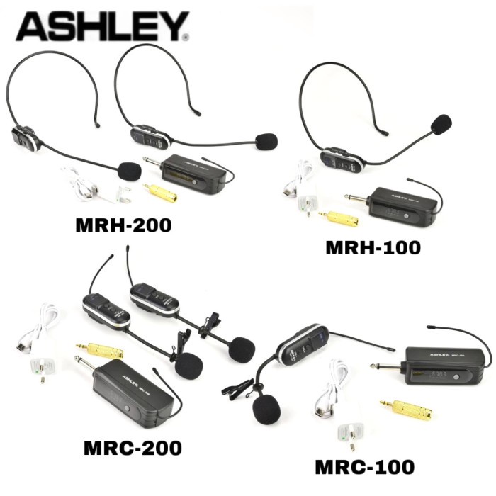 Mic Wireless Headset Ashley HS 102 Original Ashley Bando