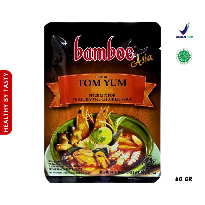 

EF985 Bamboe Bumbu Instan Tom Yum/Bamboe Spices Tomyam Thailand Halal 60 Gram PROMO