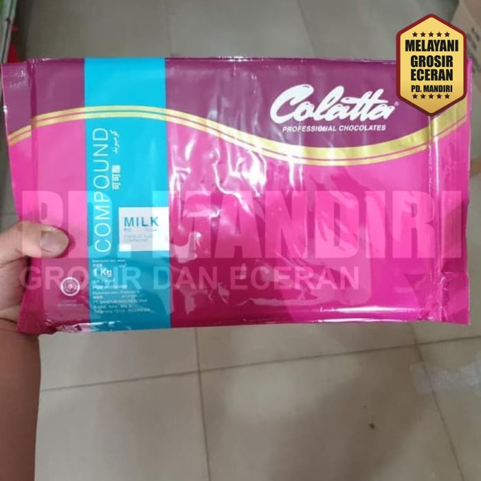 

Lezat- Colatta Milk Compound 1Kg / COKLAT SUSU / COKLAT BLOK