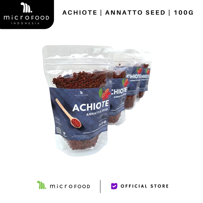 

Lezat- ACHIOTE ANNATTO Perwarna Makanan Alami 100g Microfood