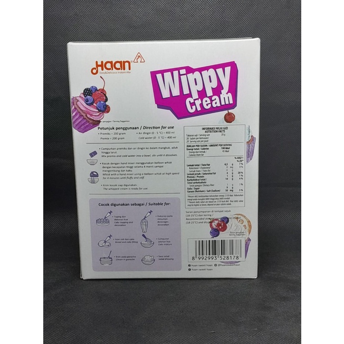

Lezat- Haan Wippy Cream 400 Gram