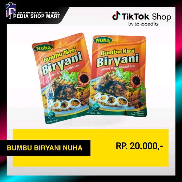 

ZW475 Bumbu Instan Biryani Nuha. Rempah-rempah untuk Nasi Briyani Lengkap Praktis OBRAL