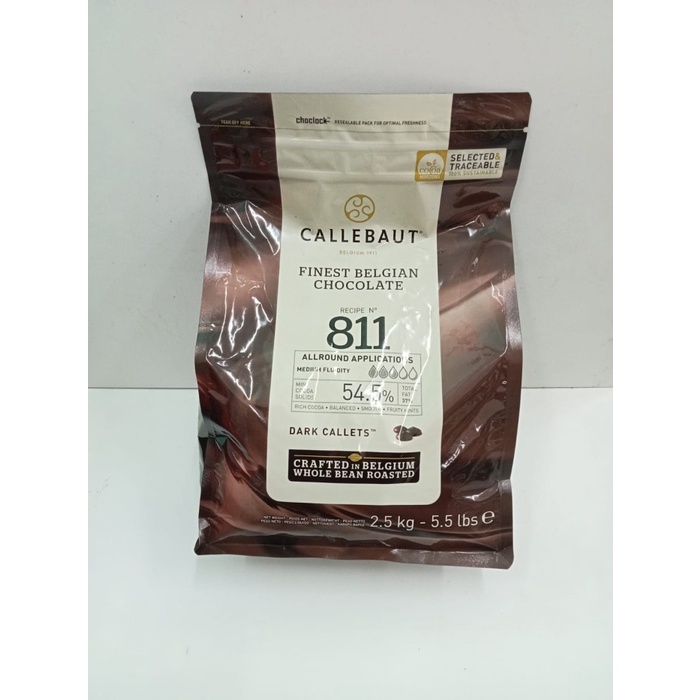 

Lezat- Callebaut 811 2.5 kg bag / couverture chocolate dcc