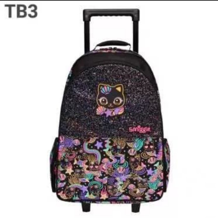 Smiggle Trolley Black Cat Backpack/ Tas Koper Anak Perempuan/ Ori/Gift