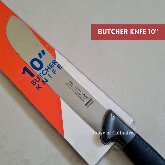 PREMIUM Pisau Butcher Knife 10" Waldemar Pisau Dapur Daging