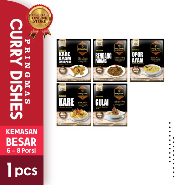 

DO325 Bumbu PringMas Kategori Curry Dishes (6-8 porsi) / Bumbu Masak Instan GRATIS ONGKIR
