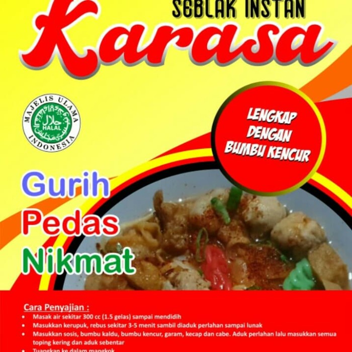 

VO145 SEBLAK INSTAN special bumbu kencur rasa lezat DISKON