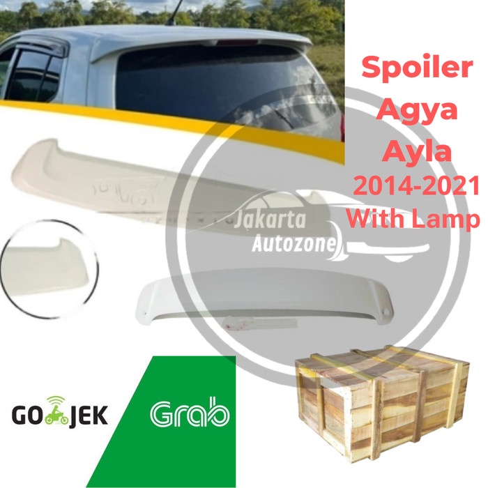 Rear Spoiler Sayap Belakang Body Kit Perodua Axia Agya Ayla 2014-2021