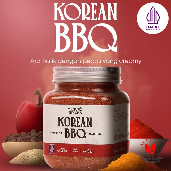 

TI311 Verde Spices Korean BBQ Botol 100g / Bumbu Marinasi Serba Guna No MSG / Mix Dry Rub Rempah