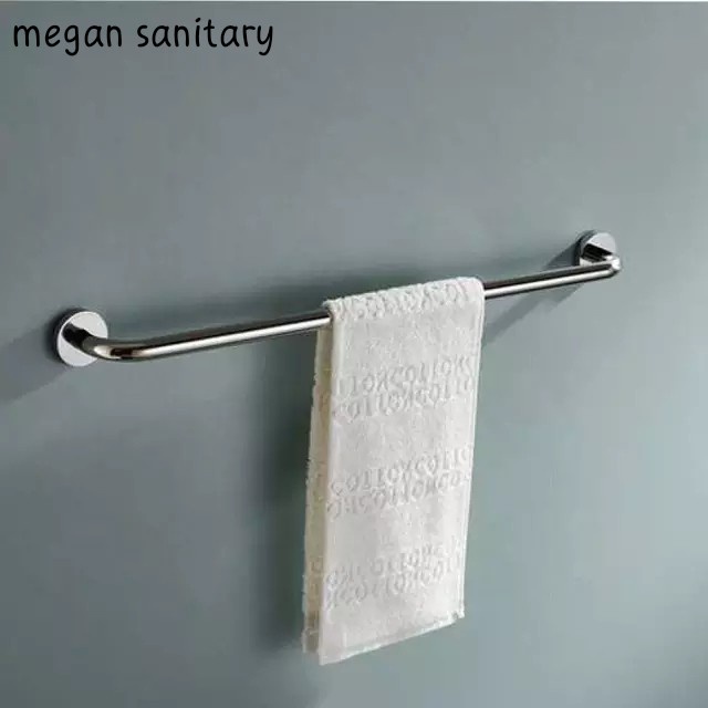 PREMIUM Gantungan handuk stainless panjang 80 cm tebel kilap