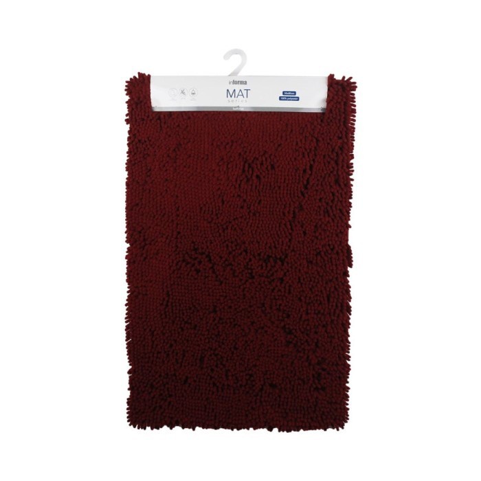 PREMIUM INFORMA - KESET - BATHMAT PVA CHENILLE MF RED 50X80CM