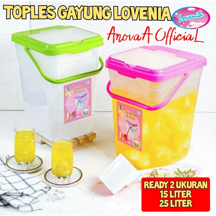 PREMIUM TOPLES ES PLUS GAYUNG LOVENIA . 25 15 LITER . TEMPAT ES BUAH .