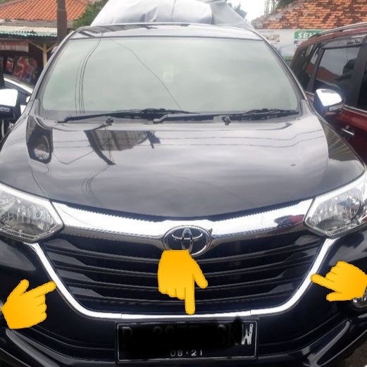 List Chrome Grill Bumper Depan Grand Avanza/Xenia 2016-2018 Original