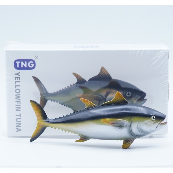 PREMIUM TNG YELLOWFIN TUNA Thunnus Albacares Tuna Sirip Kuning Madidihang Mainan Ikan Fish Figure